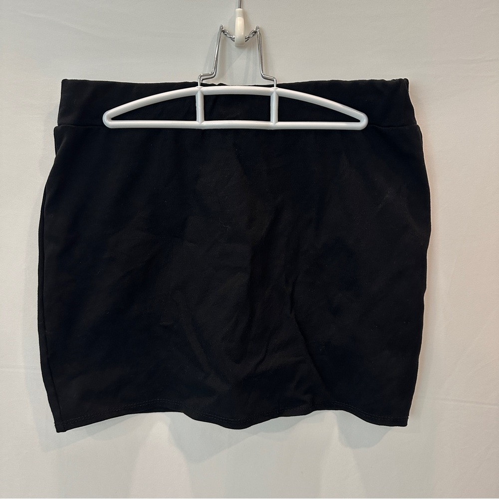 Black Stretch Mini Skirt